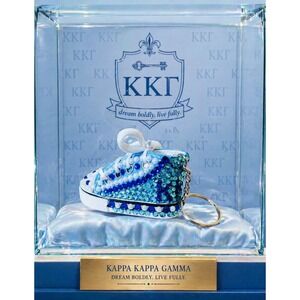 Kappa‎ Kappa Gamma Keychain Blue Custom Made Shoe